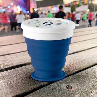 Verre de voyage pliable 250mL en silicone