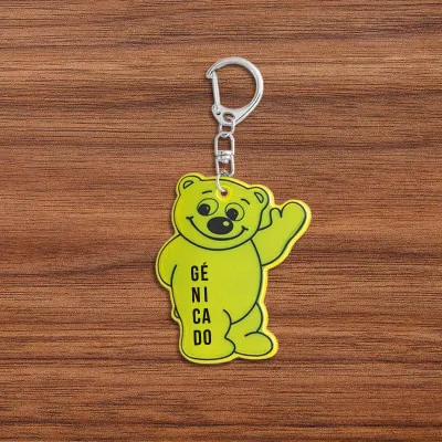 Porte-clés fluorescent en forme d'ours