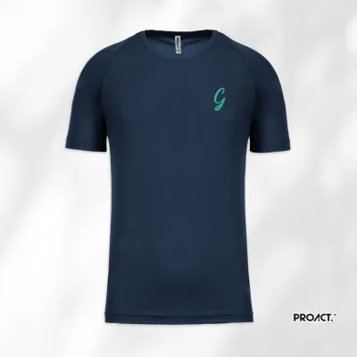 T-shirt sport manches courtes 100% polyester