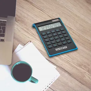 Calculatrice bicolore à double alimentation personnalisable