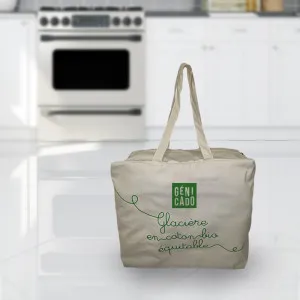 Sac isotherme cabas en coton bio et jute