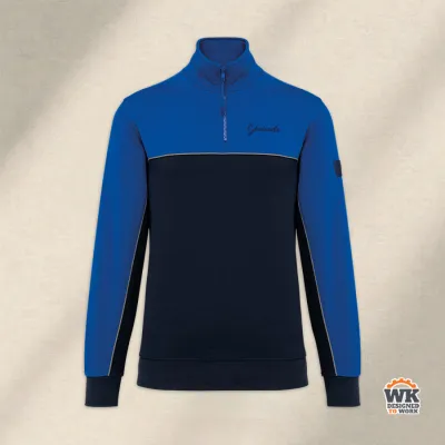 Sweat-shirt écoresponsable col zippé unisexe
