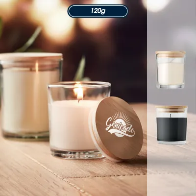 Bougie parfumée à la vanille avec boîte cadeau