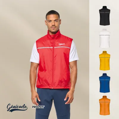 Gilet de running personnalisé respirant bandes auto-reflechissantes