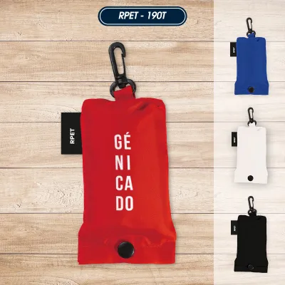 Sac shopping pliable en rPET avec étui