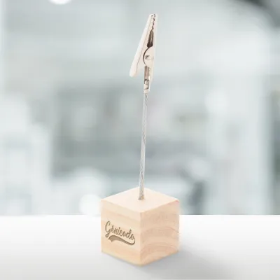 Mémo clip en bois