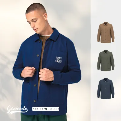 Chemise worker écoresponsable délavée homme