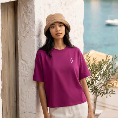 T-shirt écoresponsable oversize femme