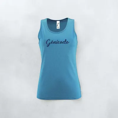 Débardeur sport femme 100% polyester