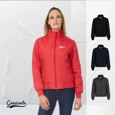 Veste bomber imperméable en polyester pongé