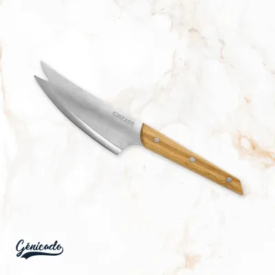 Couteau à fromage en bambou acier inoxydable 420