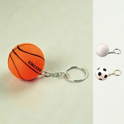 Porte-clé anti stress ballon
