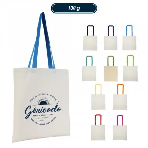 Tote bag avec anses colorées 10L