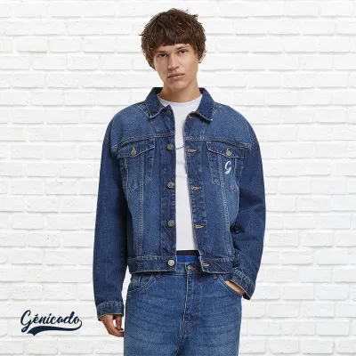 Veste en jean coupe carrée