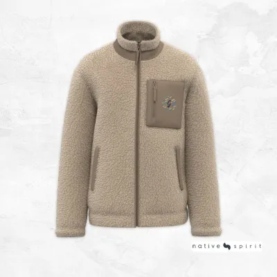 Polaire en sherpa unisexe 100% polyester recyclé