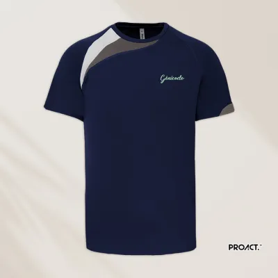 T-shirt sport personnalisé manches courtes unisexe