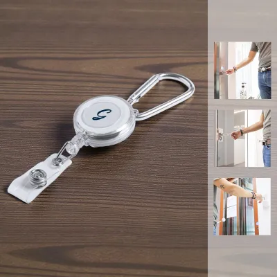 Porte-clé avec porte-badge extensible