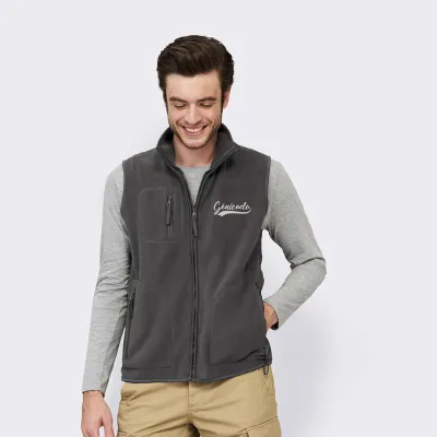 Gilet polaire sans manches 100% polyester