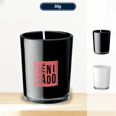 Bougie parfumée dans un verre