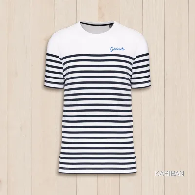 T-shirt marinière homme 100% coton bio