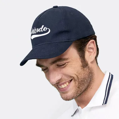 Casquette 5 panneaux coton