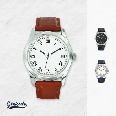 Montre étanche en cuir fabriquée en France
