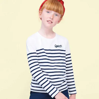 Marinière pour enfant manches longues