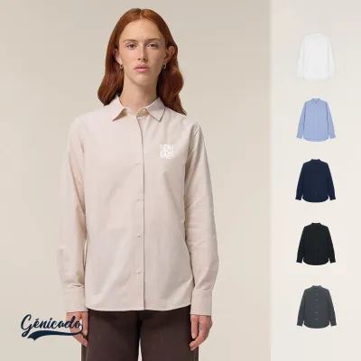 Chemise Oxford 100% coton bio pour femme