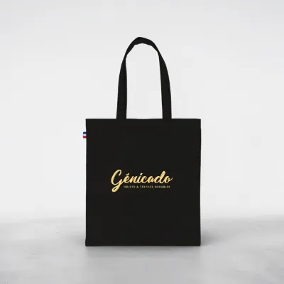Tote bag 100% coton certifié 150 gr/m² confectionné en France