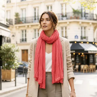 Foulard chèche en coton 12 coloris