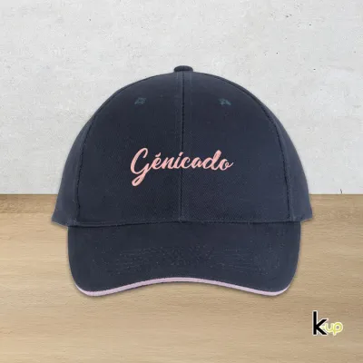 Casquette 6 panneaux 100% coton