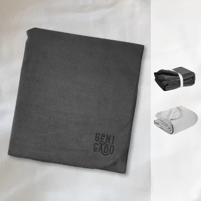 Plaid sherpa double épaisseur certifié GRS