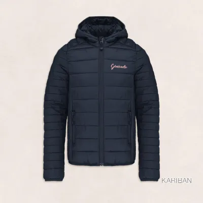 Doudoune enfant à capuche personnalisable