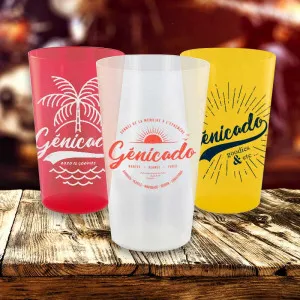Gobelet plastique 1 à 4 couleurs 60cl made in France