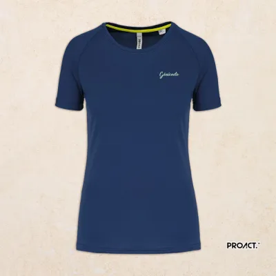 T-shirt de sport à col rond recyclé femme
