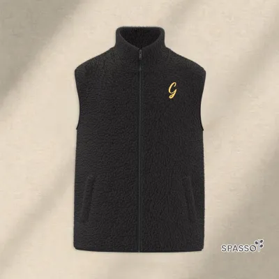 Veste sans manches en sherpa homme