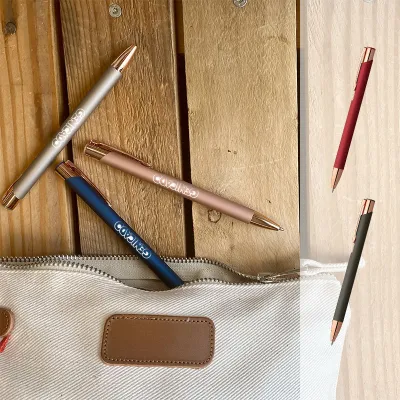 Stylo en métal or rose 137 mm