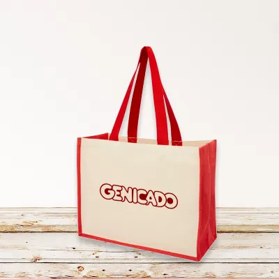 Sac en jute avec coton canvas