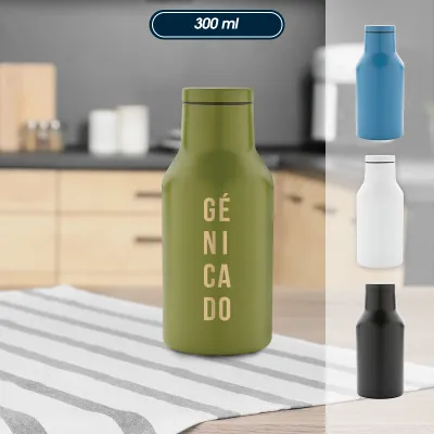 Mini bouteille isotherme acier inox recyclé