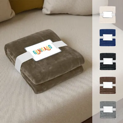 Couverture polaire personnalisable en RPET 280 g/m²
