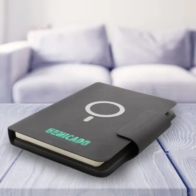 Carnet de notes personnalisé avec chargeur magnétique