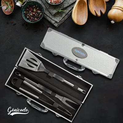 Coffret cadeau barbecue de 3 pièces