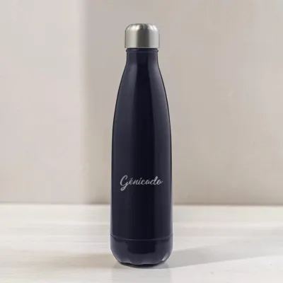 Gourde en inox personnalisable 650 ml, simple paroi