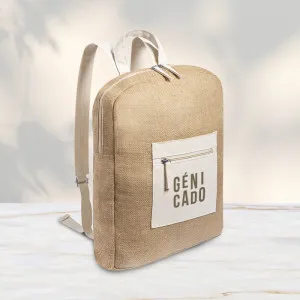 Sac à dos en toile de jute
