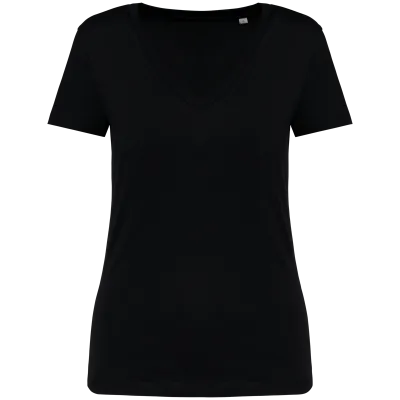 T-shirt écoresponsable col V femme