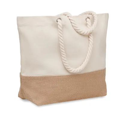 Sac de plage en jute et coton