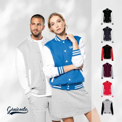 Veste bomber style université américaine