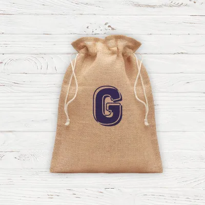 Sac en jute petit format cadeau