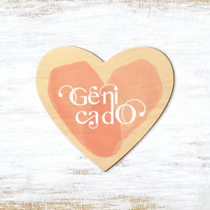 Sticker personnalisé en forme de coeur made in France