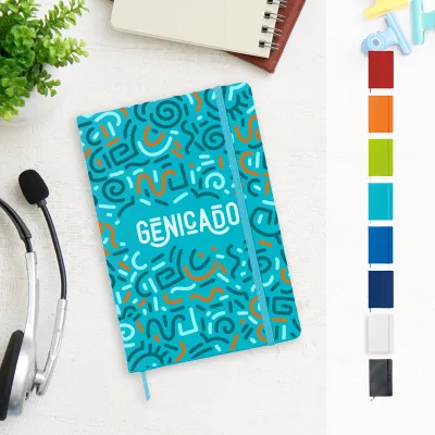 Carnet A5 avec couverture toucher gomme